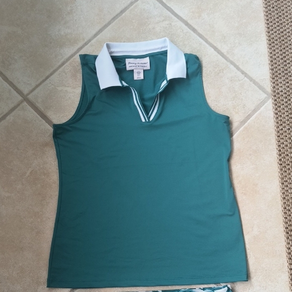 Tommy Bahama Teal and White Mini Skirt - Picture 5 of 7